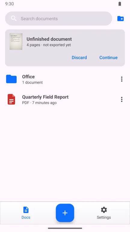 Files and folders